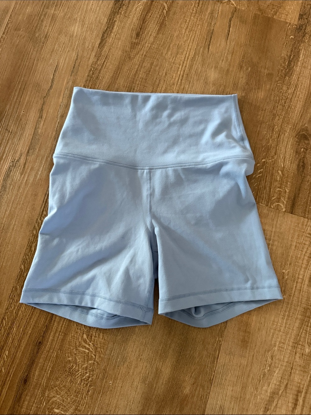 Yogalicious Sky Blue High-Waist Bike Shorts